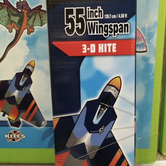 Skytails Supersized 3D kite Fighter Jet - Picture 3 of 3